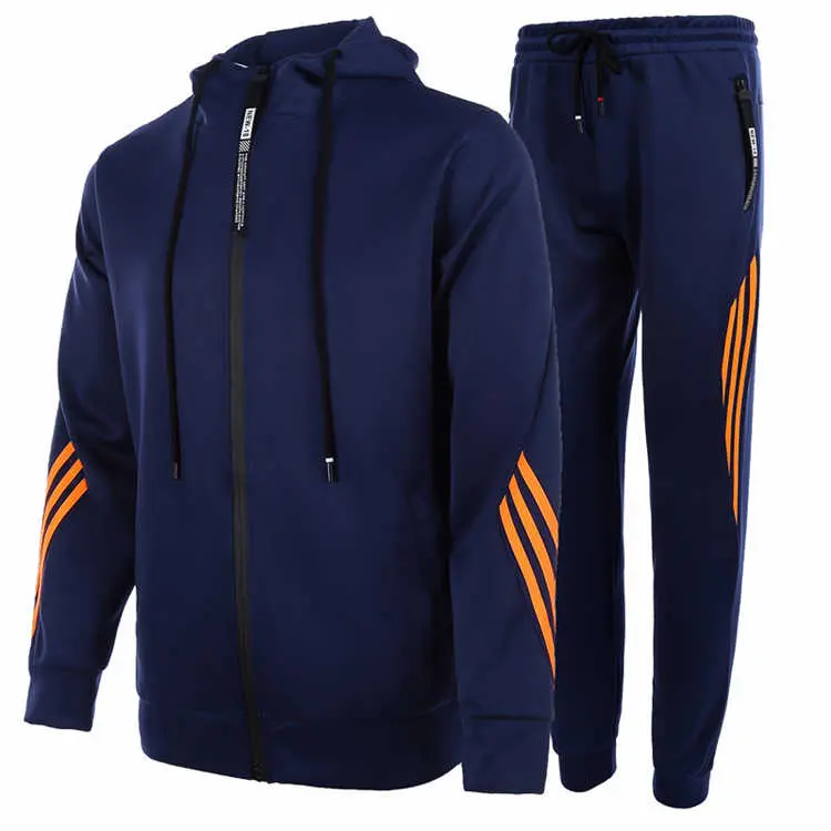 Custom Man Zip Hoodie And Zip Jogger Set