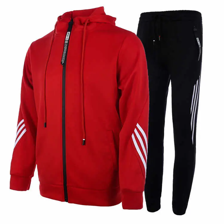 Custom Man Zip Hoodie And Zip Jogger Set