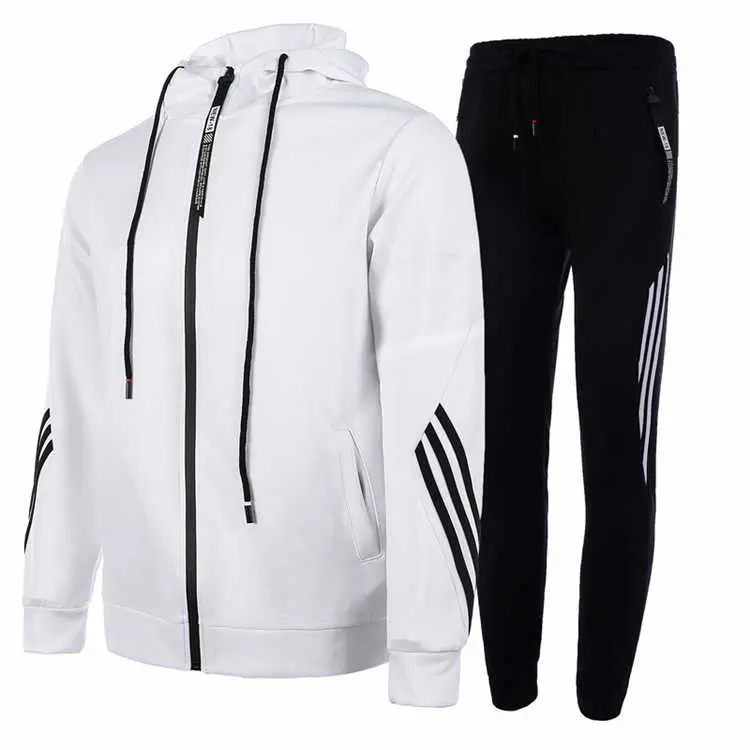 Custom Man Zip Hoodie And Zip Jogger Set
